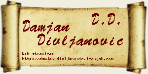 Damjan Divljanović vizit kartica